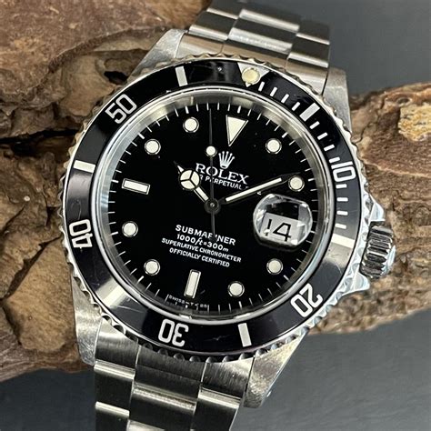 rolex replica submariner oyster white perpetual date watch|rolex submariner 16610 for sale.